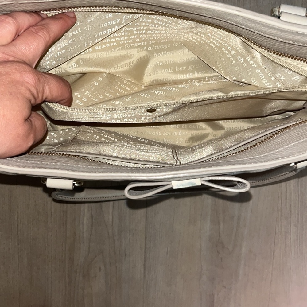 Authentic Kate Spade Leather Tote Bag - Picture 4 of 5